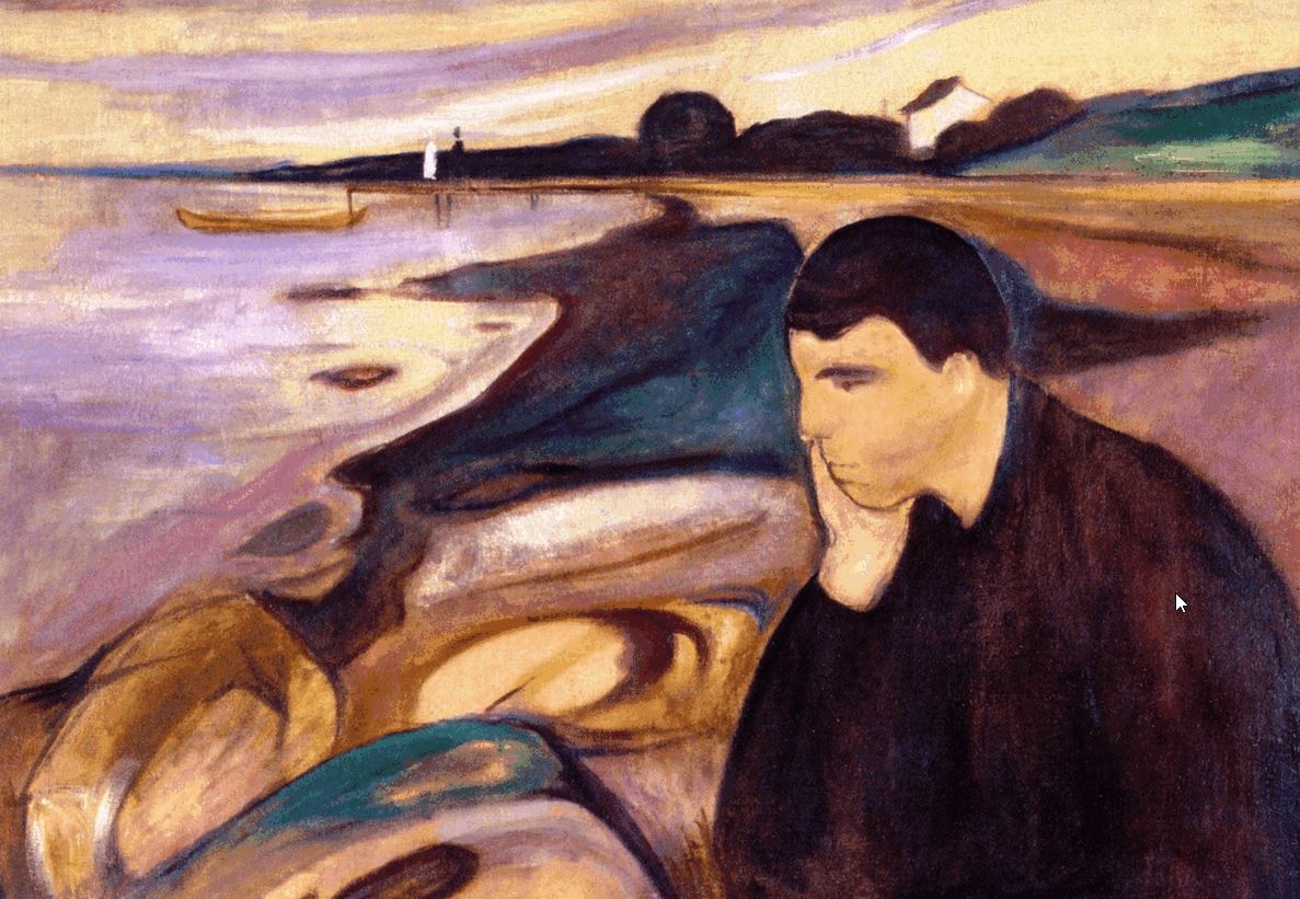 Грустные стихи. Стихи о грусти и тоске. Edvard Munch Melancholie