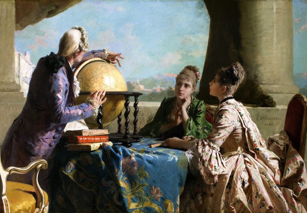 Eleuterio Pagliano The Geography Lesson 1880