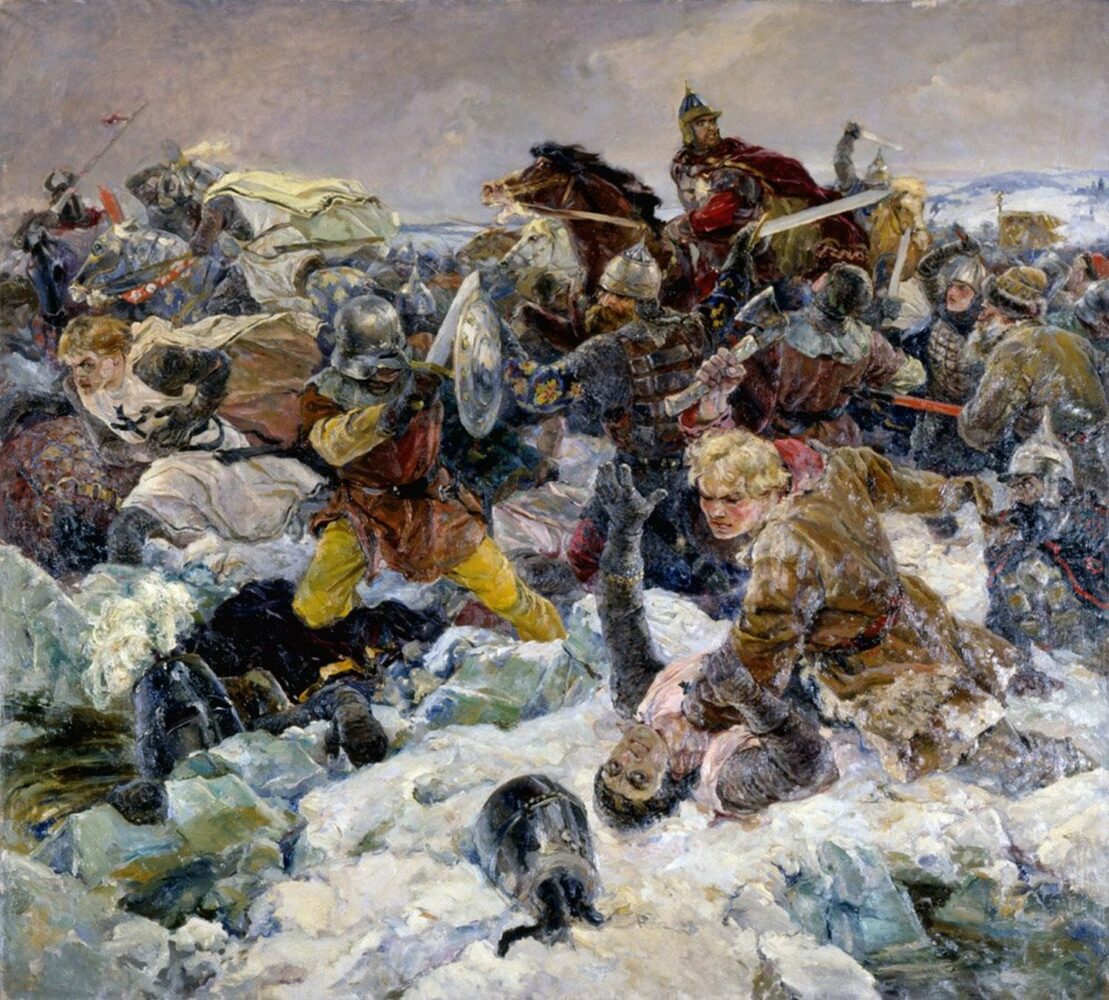 Валентин Серов. Ледовое побоище. Апрель